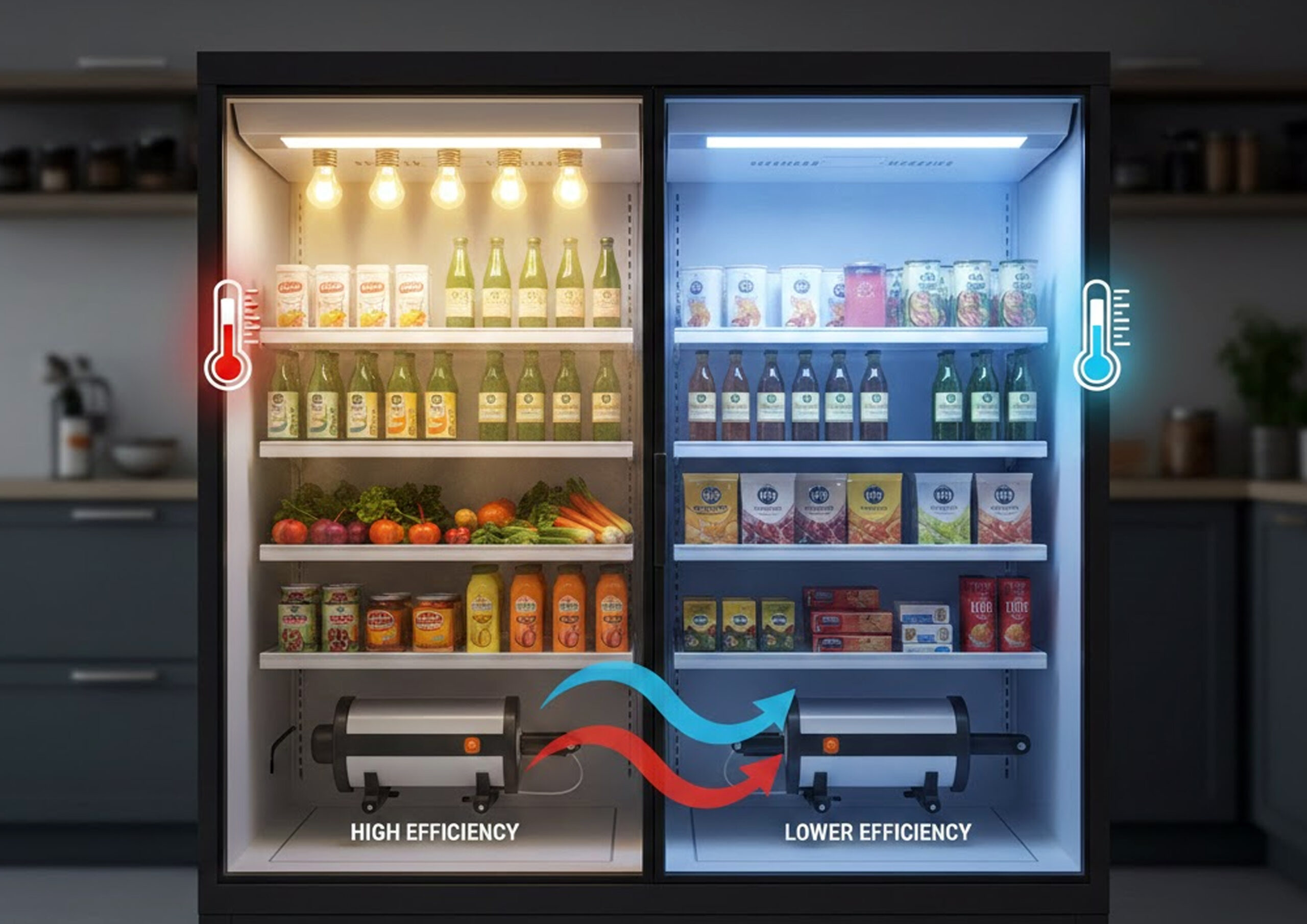 How Lighting Affects Refrigeration Efficiency