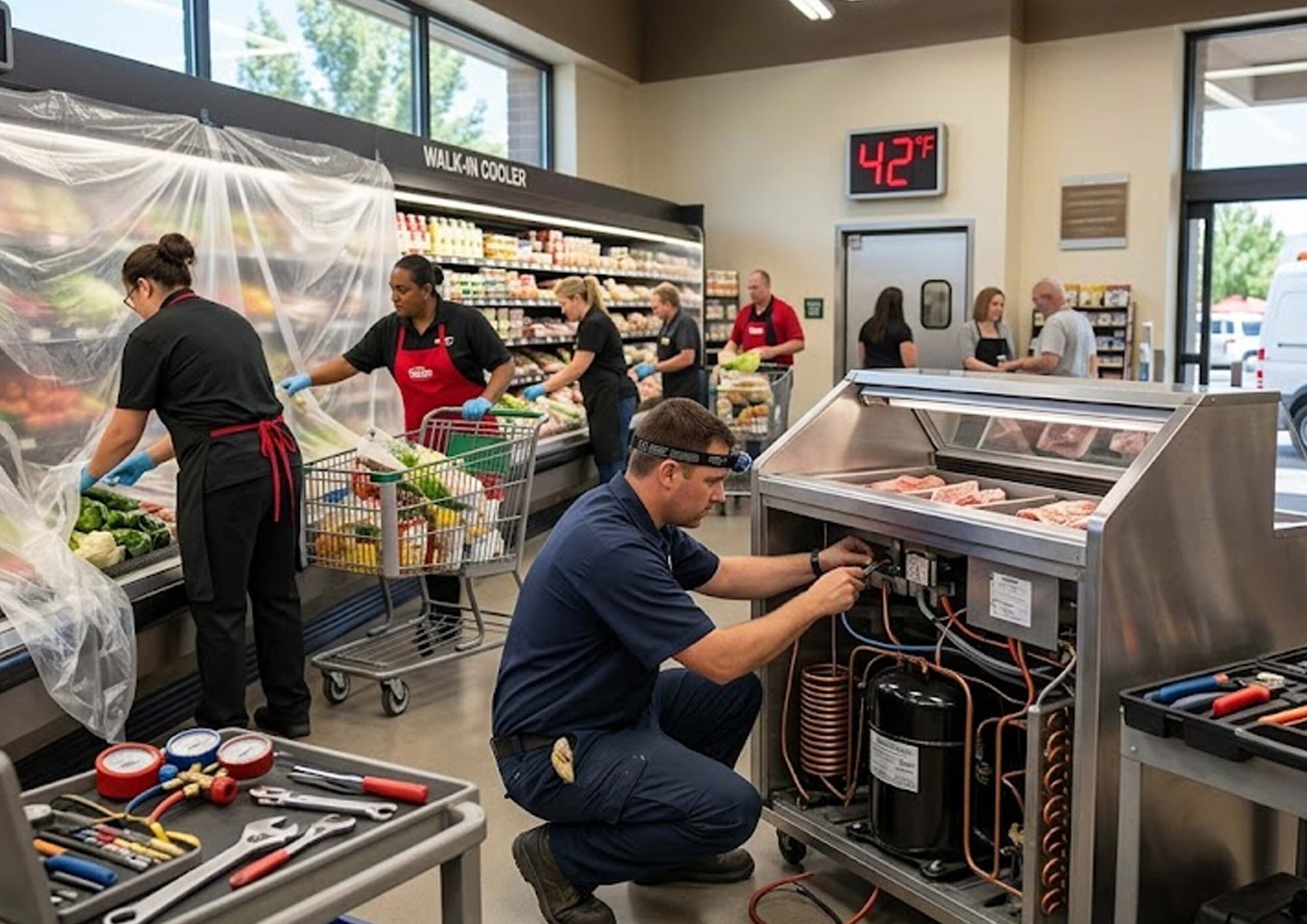 Emergency Response: Grocery Store Refrigeration in Gardnerville, NV